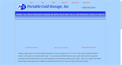 Desktop Screenshot of portablecoldstorage.com