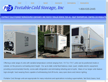 Tablet Screenshot of portablecoldstorage.com